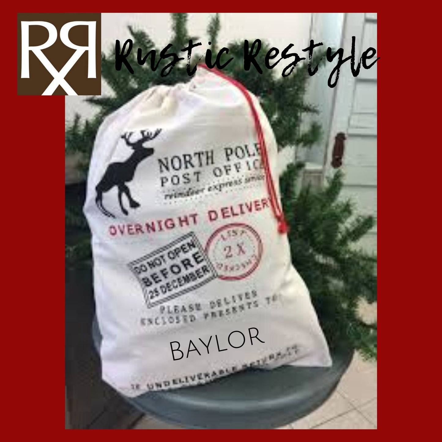 Personalized Santa sack, Santa Bag, Santa Delivery Bag, Christmas Gift, Santa Sacks, Christmas Sacks, Santa Clause Presents Bag, Christmas