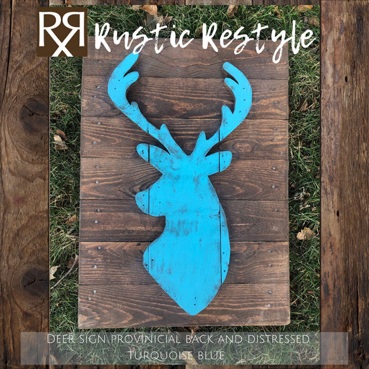 deer head wall decor, rustic gallery wall, pallet designs, woodland, Wooden Pallet Deer Silhouette Wall Hanging, recycled pallet sign
