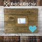wedding Alternative guest book heart sign, memento engagement photo with initials and or last name