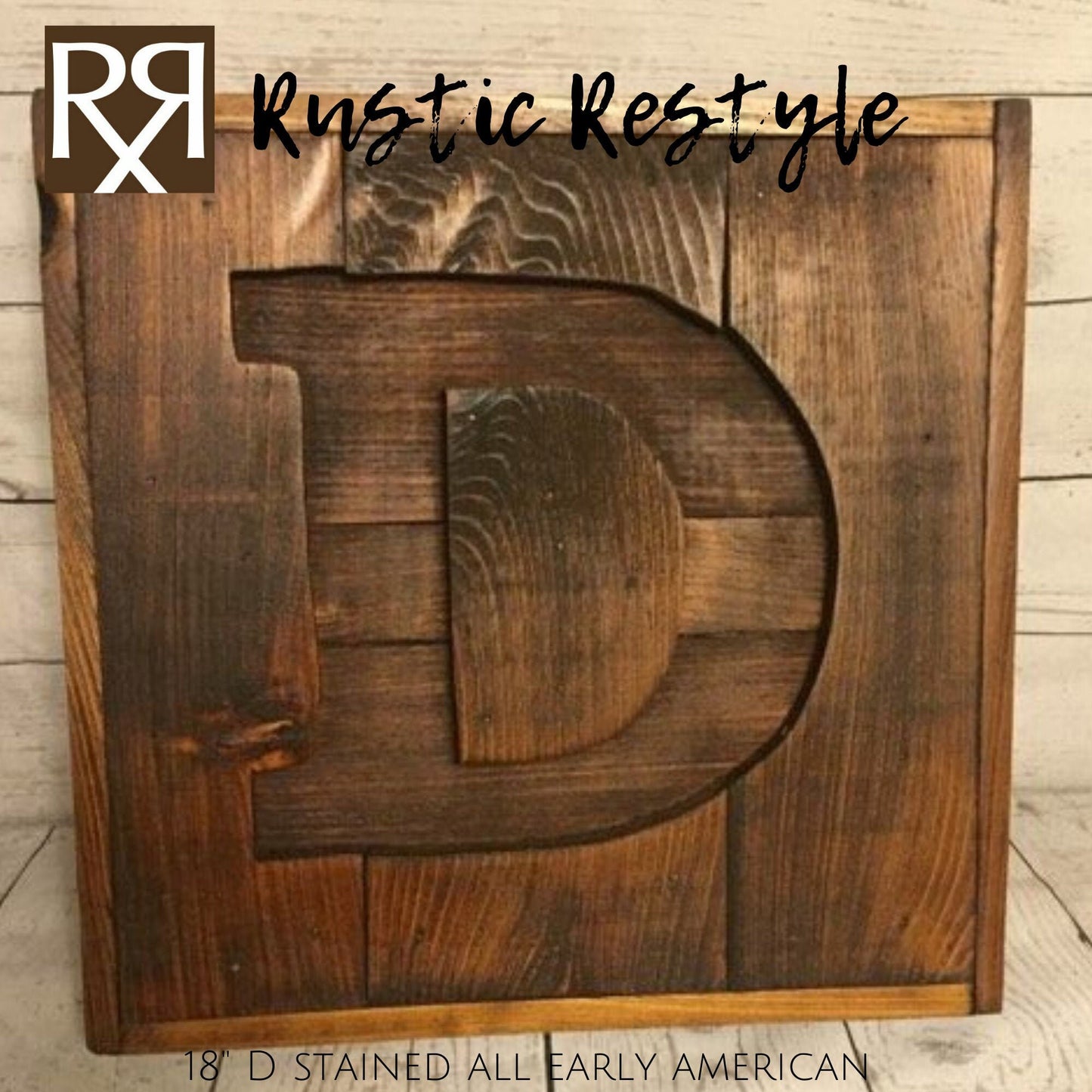 Pallet letter sign, Recycled pallet initial D sign, Wooden Letter sign, Monogram sign, Gift for home, Rustic home decor, custom sign