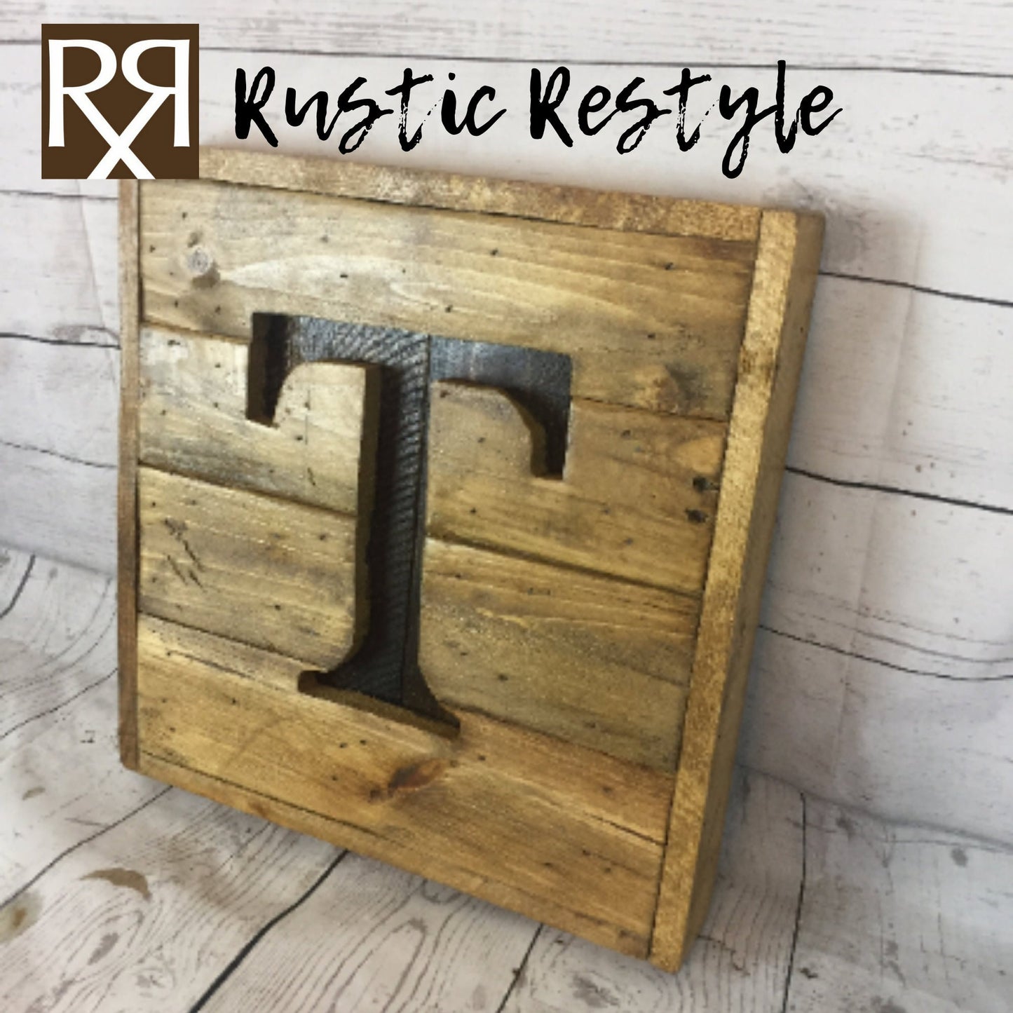 Pallet letter sign, Recycled pallet initial T sign, Wooden Letter sign, Monogram sign, Gift for home, Rustic home decor, custom sign