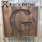 Wooden letter G initial sign Monogram Gift for home, Rustic home decor, custom sign