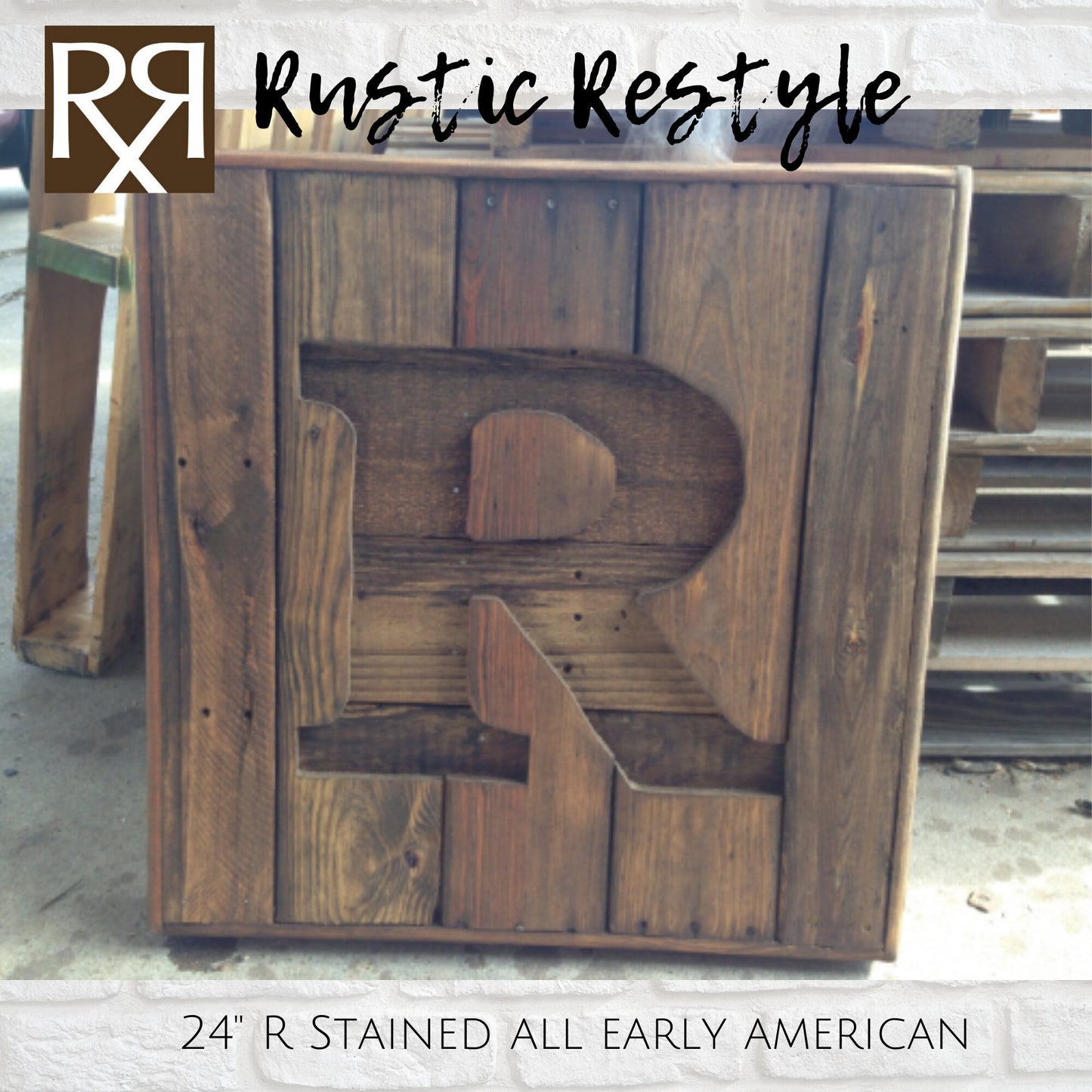 Pallet letter sign, Recycled pallet initial R sign, Wooden Letter sign, Monogram sign, Gift for home, Rustic home decor, custom sign