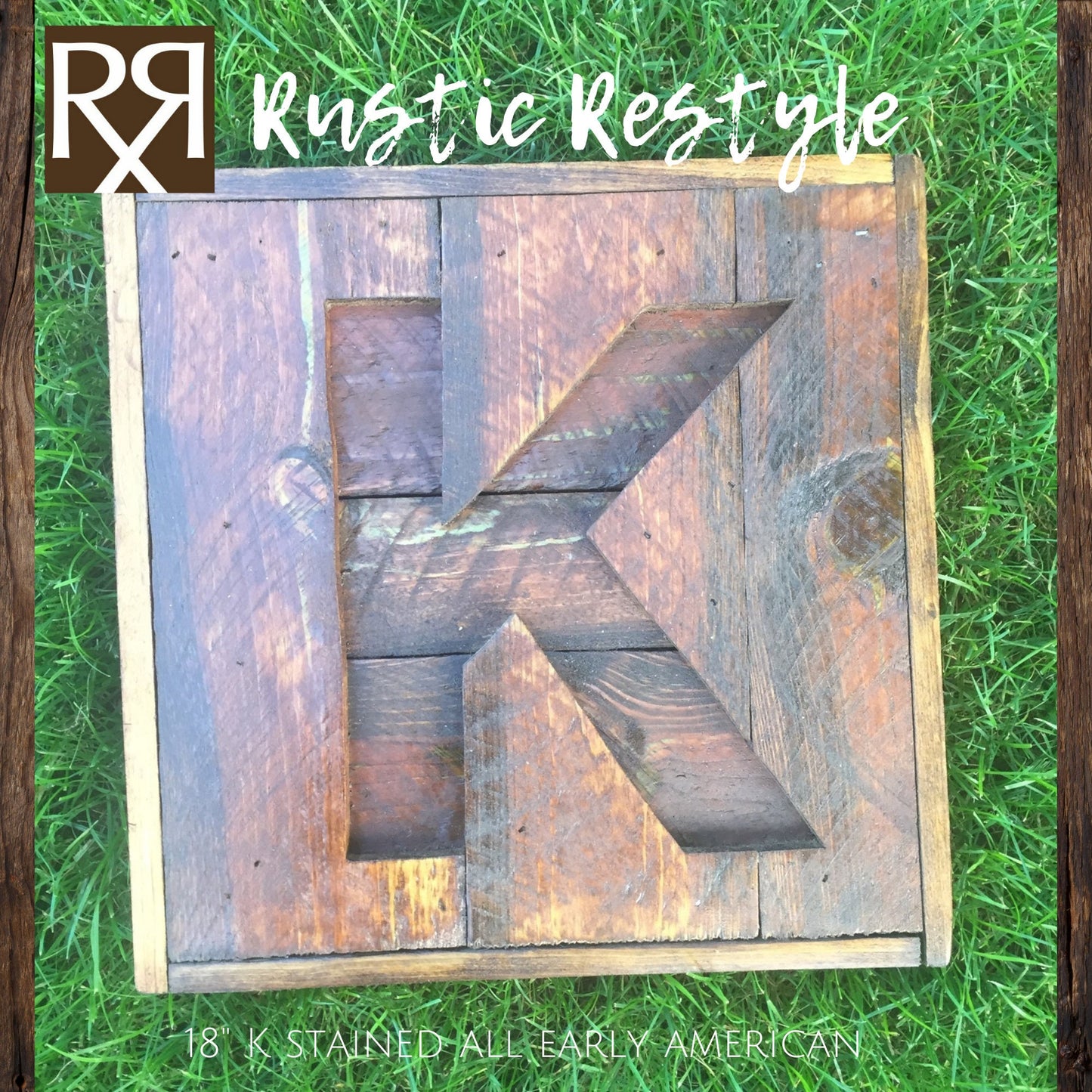 Recycled Wooden Letter Sign, Pallet Wall Decor, Rustic wood letter K sign, Christmas gift, Custom wood Sign, Personalized Family wood signs