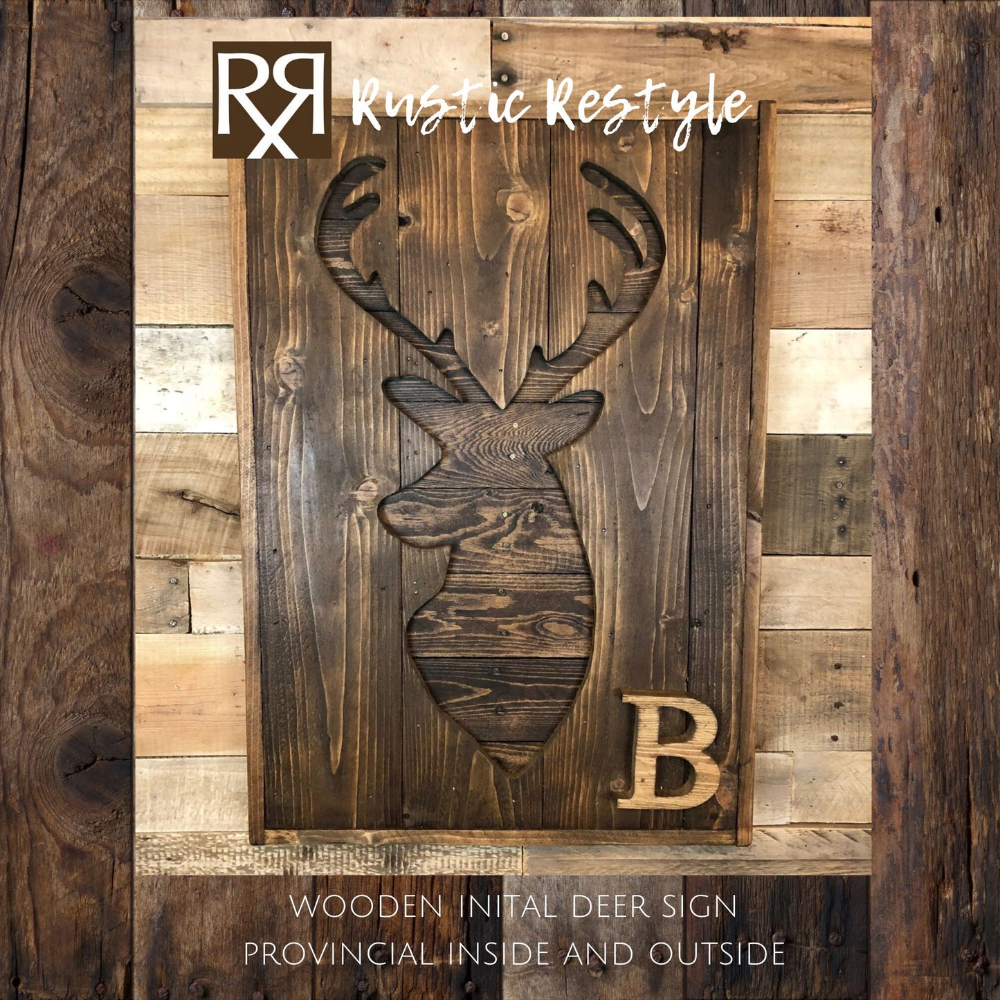 Deer Hunting Gift, wooden Deer wall art, deer head, rustic fauxidermy, wood stag, woodsy, cabin decor, Lodge decor