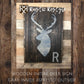 Deer Hunting Gift, wooden Deer wall art, deer head, rustic fauxidermy, wood stag, woodsy, cabin decor, Lodge decor