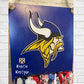 AHSTW Viking rag flag, red, white, and Blue Viking and Lady Vikes flag front door hanger wall decor, Avoca Iowa school spirit