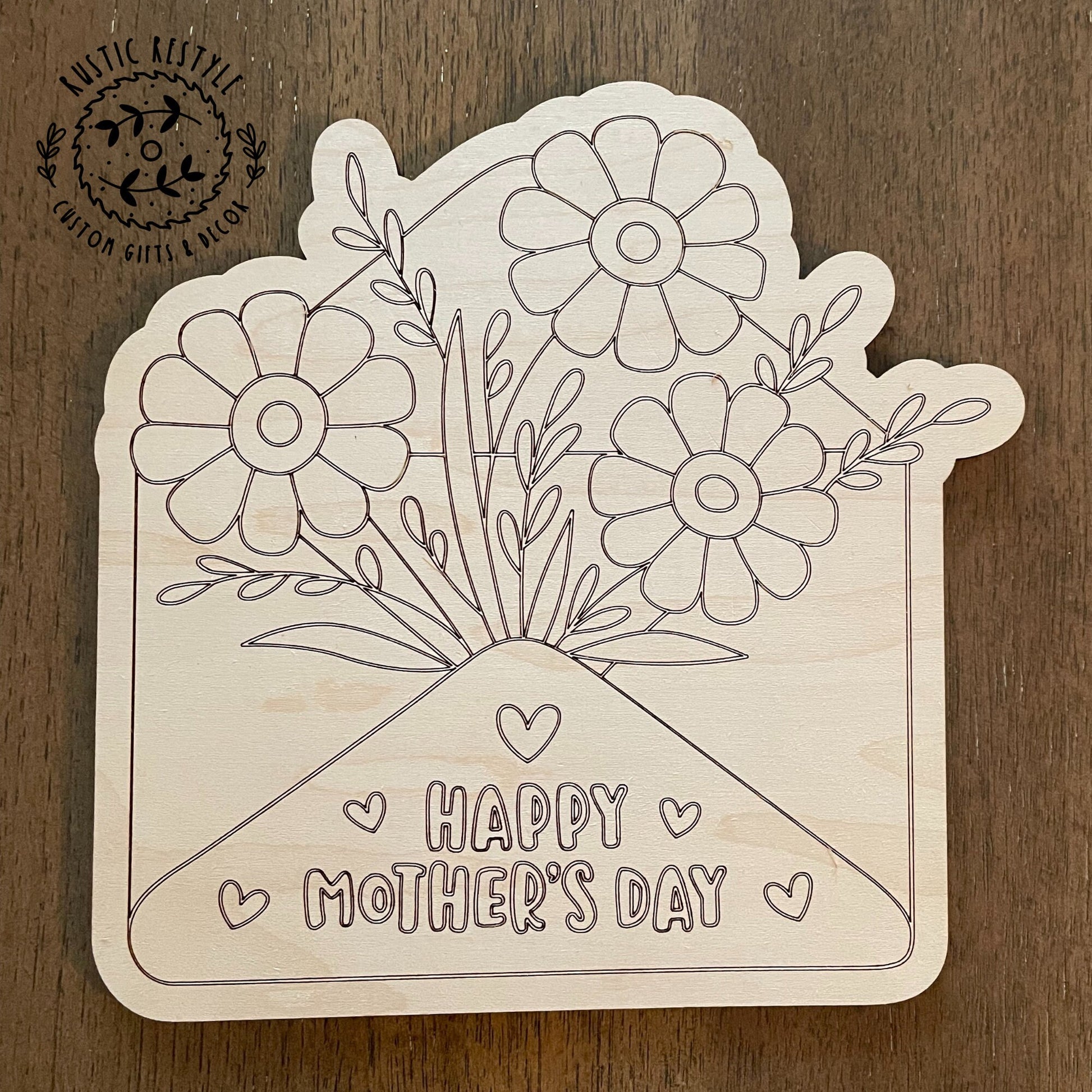 DIY Mother's Day paint kits, Kids gift for mom, paintable cards for mo –  Rustic Restyle