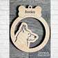 Dog Breed ornament gift, Personalized Engraved Ornament, Dog lover, veterinarian Christmas