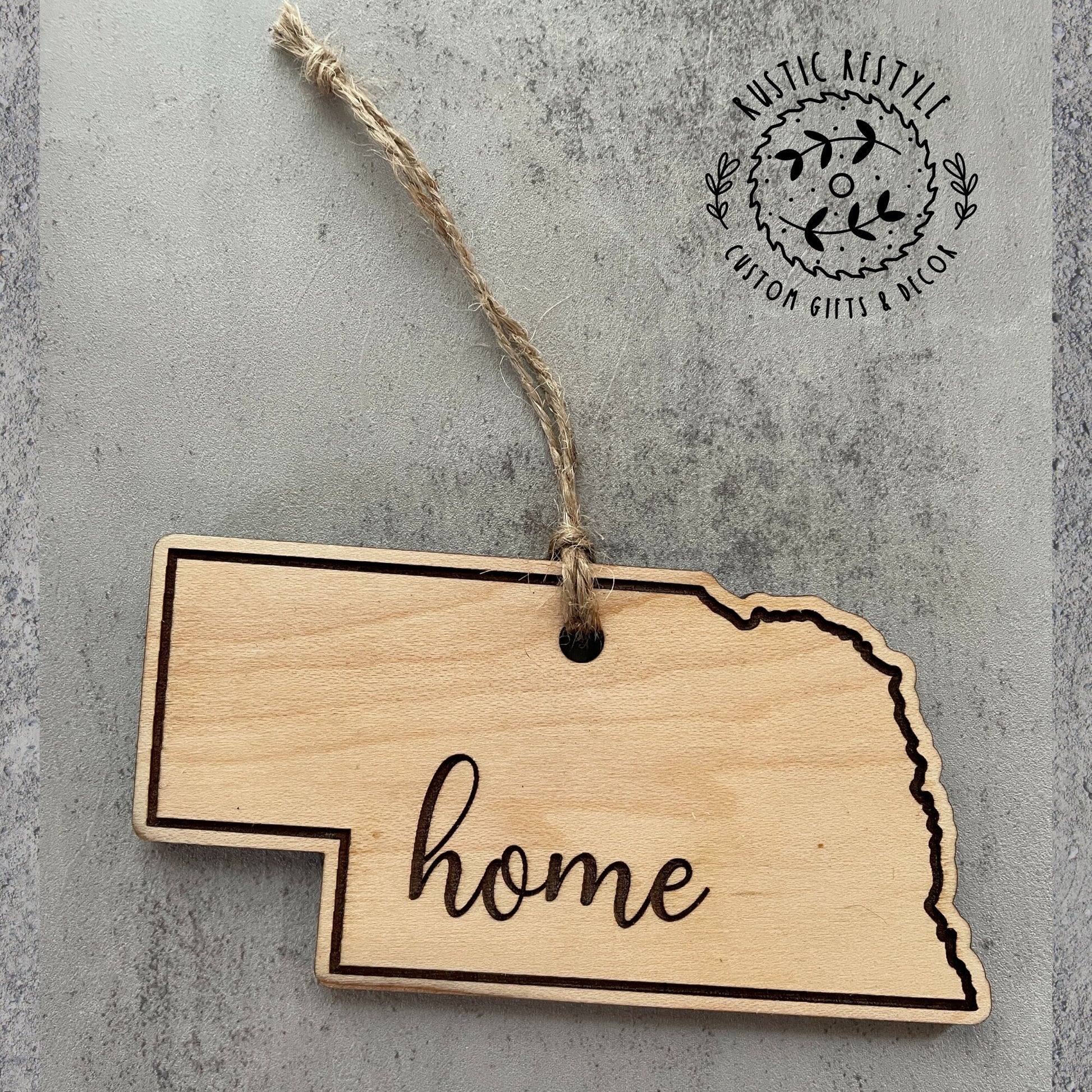 home state wooden ornament, Pick your state